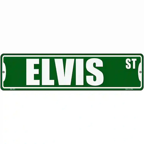 Elvis St Novelty Metal Street Sign 12" x 3" (MK)