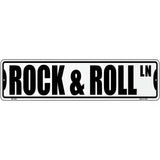 Rock and Roll Ln Novelty Metal Street Sign 12" x 3" (MK)