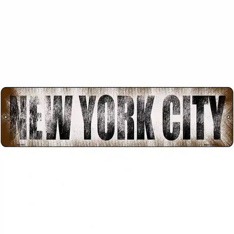 New York City Novelty Metal Street Sign 12" x 3" (MK)