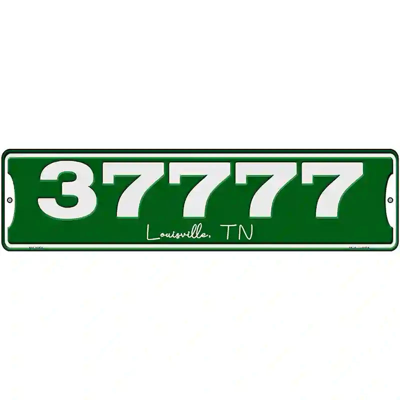 Customizable Zip Code | City and State Novelty Metal Street Sign 12" x 3" (MK)