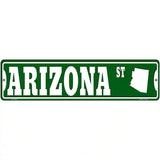 Arizona St Silhouette Novelty Metal Street Sign 12" x 3" (MK)