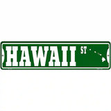 Hawaii St Silhouette Novelty Metal Street Sign 12" x 3" (MK)