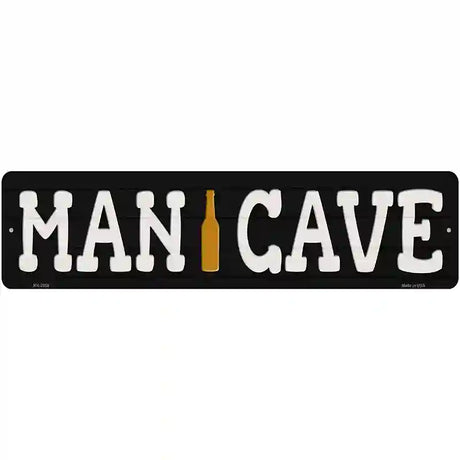 Man Cave Beer Novelty Metal Street Sign 12" x 3" (MK)