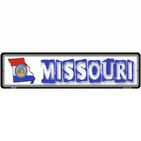 Missouri State Outline Novelty Metal Vanity Street Sign 12" x 3" (MK)