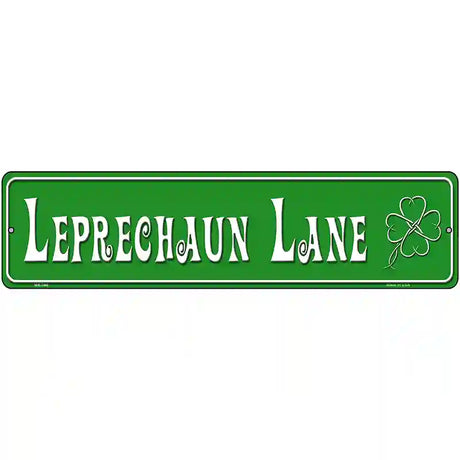 Leprechuan Lane Metal Novelty Street Sign 12" x 3" (MK)