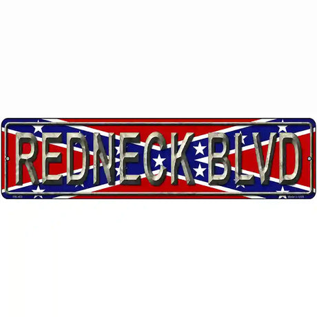 Redneck Blvd Metal Novelty Street Sign 12" x 3" (MK)