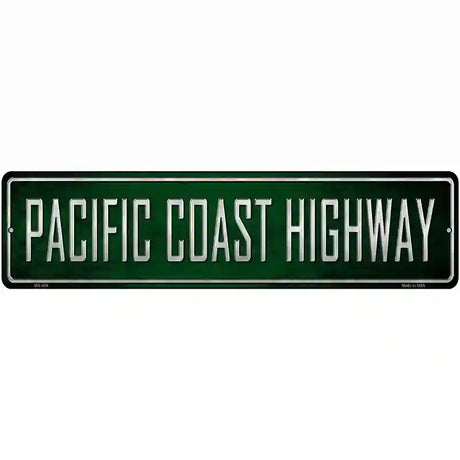 Pacific Coast Highway Metal Novelty Street Sign 12" x 3" (MK)