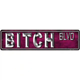 Bitch Blvd Metal Novelty Street Sign 12" x 3" (MK)