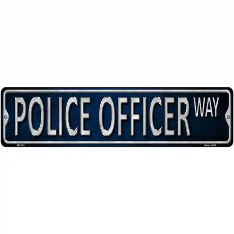 Police Officer Metal Novelty Street Sign 12" x 3" (MK)