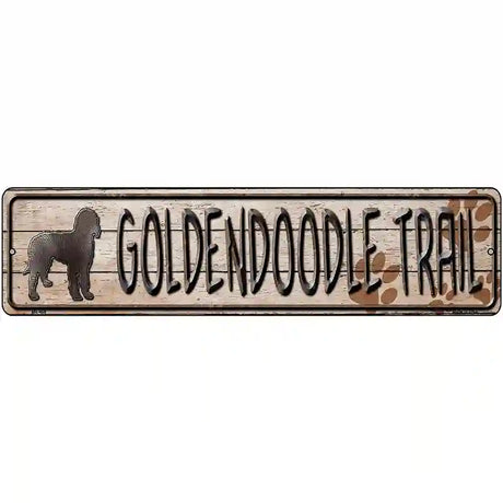 Golden Trail Novelty Metal Street Sign 12" x 3" (MK)