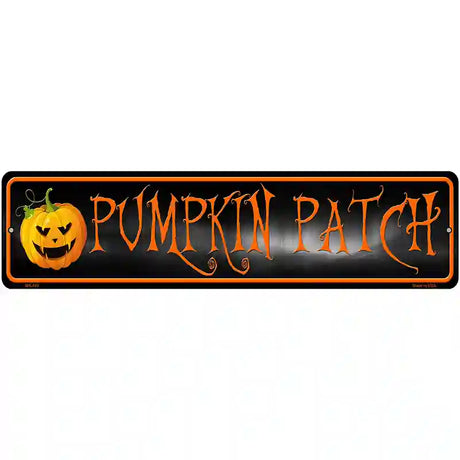 Pumpkin Patch Novelty Metal Street Sign 12" x 3" (MK)