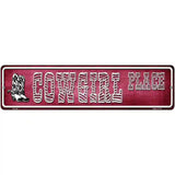 Cowgirl Place Novelty Metal Street Sign 12" x 3" (MK)