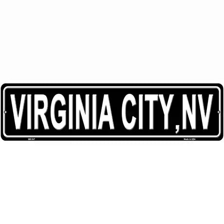 Virginia City NV Novelty Metal Street Sign 12" x 3" (MK)