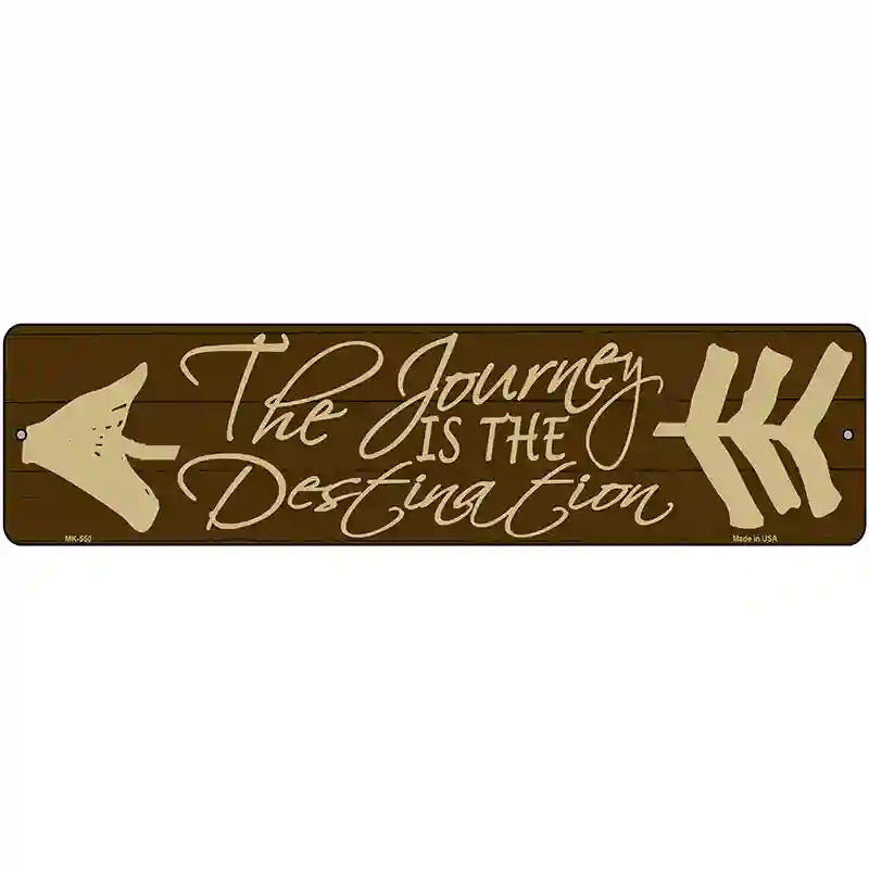 The Journey Novelty Metal Street Sign 12" x 3" (MK)