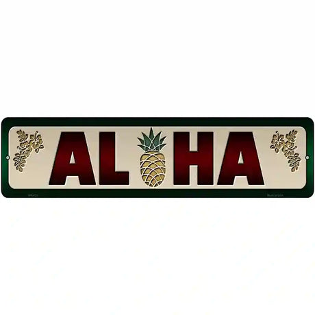 Aloha Novelty Metal Street Sign 12" x 3" (MK)