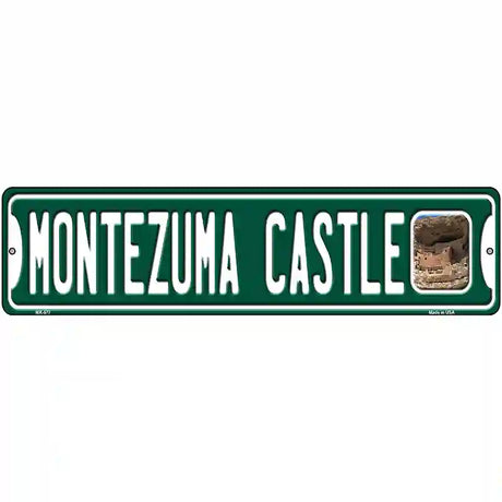 Montezuma Castle Novelty Metal Street Sign 12" x 3" (MK)