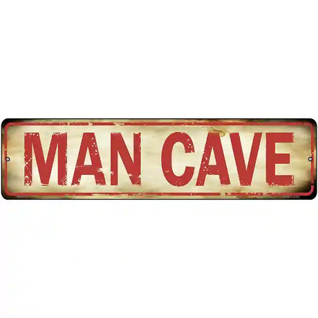 Man Cave Novelty Metal Street Sign 12" x 3" (MK)