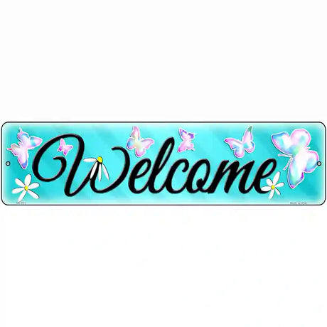 Welcome Novelty Street Sign 12" x 3" (MK)