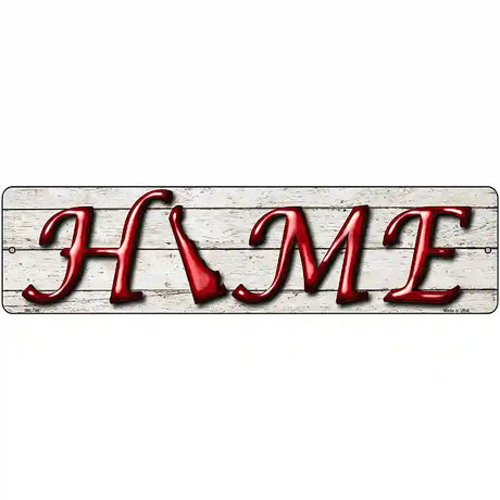 Delaware Home State Outline Novelty Metal Street Sign 12" x 3" (MK)