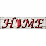 Indiana Home State Outline Novelty Metal Street Sign 12" x 3" (MK)