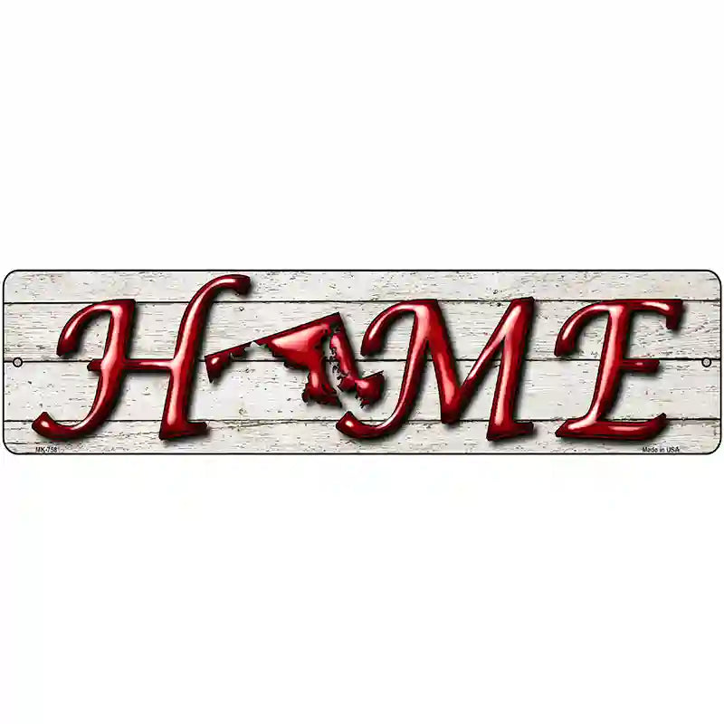 Maryland Home State Outline Novelty Metal Street Sign 12" x 3" (MK)