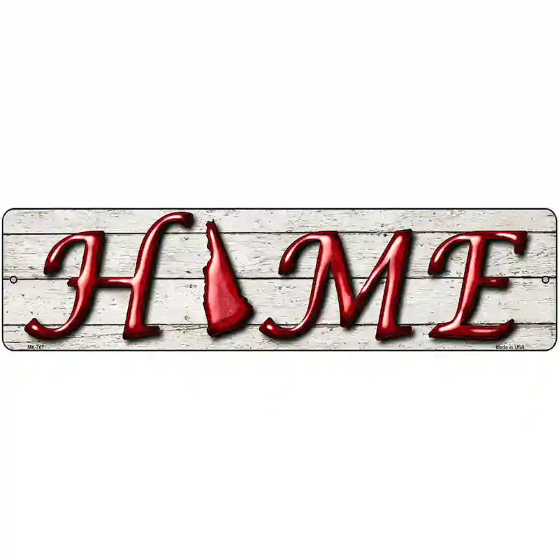 New Hampshire Home State Outline Novelty Metal Street Sign 12" x 3" (MK)