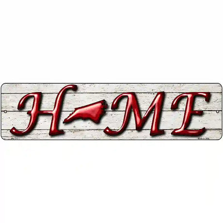 North Carolina Home State Outline Novelty Metal Street Sign 12" x 3" (MK)