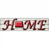 North Dakota Home State Outline Novelty Metal Street Sign 12" x 3" (MK)