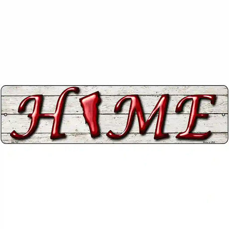 Vermont Home State Outline Novelty Metal Street Sign 12" x 3" (MK)