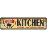 Country Kitchen Novelty Street Sign 12" x 3" (MK)