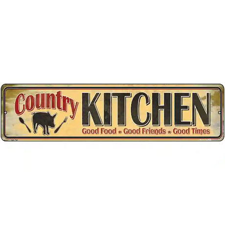 Country Kitchen Novelty Street Sign 12" x 3" (MK)