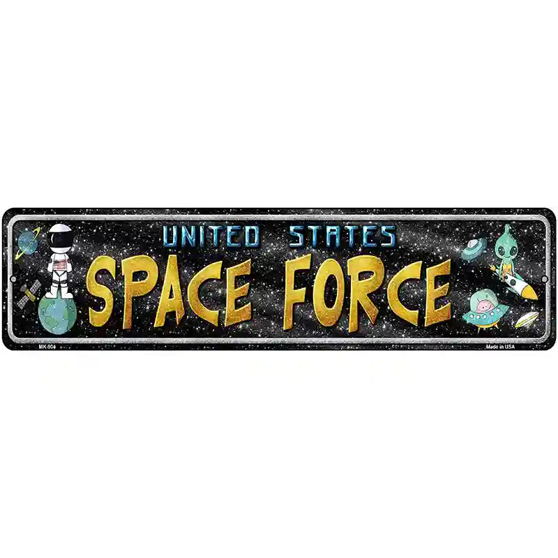 US Space Force Novelty Metal Street Sign 12" x 3" (MK)