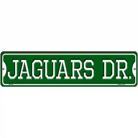 Jaguars Dr Novelty Metal Street Sign 12" x 3" (MK)