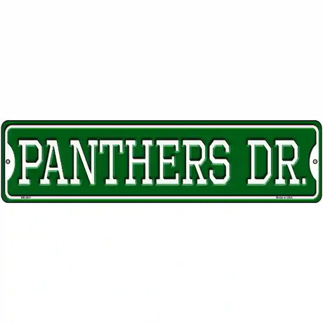 Panthers Dr Novelty Metal Street Sign 12" x 3" (MK)