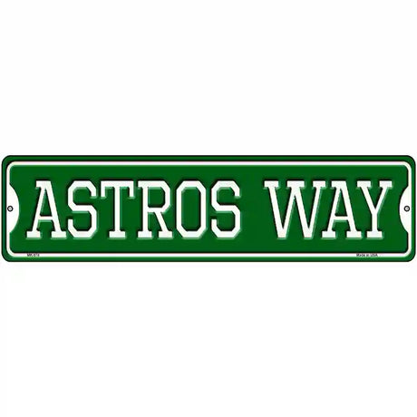 Astros Way Novelty Metal Street Sign 12" x 3" (MK)