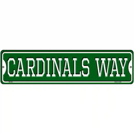 Cardinals Way Novelty Metal Street Sign 12" x 3" (MK)