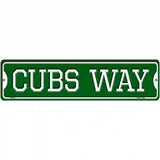 Cubs Way Novelty Metal Street Sign 12" x 3" (MK)