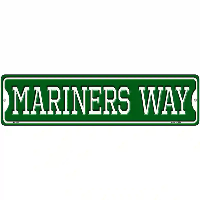 Mariners Way Novelty Metal Street Sign 12" x 3" (MK)