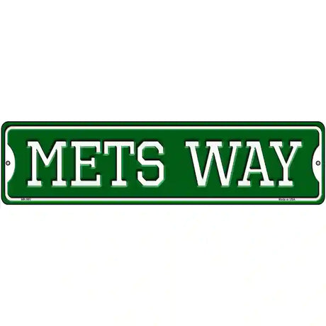 Mets Way Novelty Metal Street Sign 12" x 3" (MK)