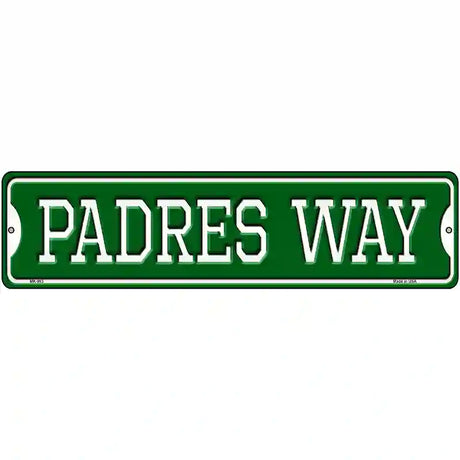 Padres Way Novelty Metal Street Sign 12" x 3" (MK)