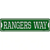 Rangers Way Novelty Metal Street Sign 12" x 3" (MK)