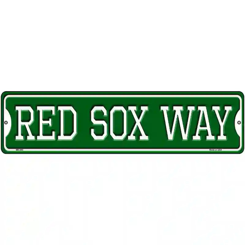 Red Sox Way Novelty Metal Street Sign 12" x 3" (MK)