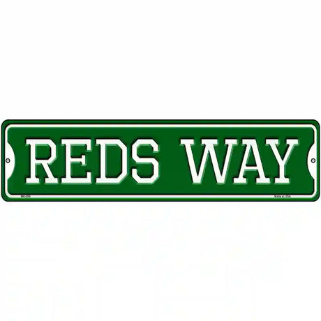 Reds Way Novelty Metal Street Sign 12" x 3" (MK)