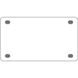 White Dye Sublimation 2.2" x 4" Wholesale Novelty Mini License Plate