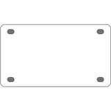 White Dye Sublimation 2.2" x 4" Wholesale Novelty Mini License Plate