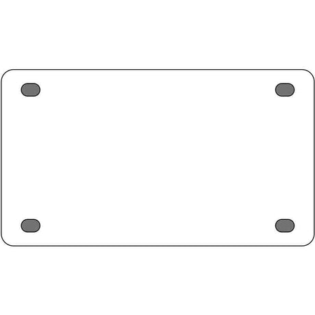 White Dye Sublimation 2.2" x 4" Wholesale Novelty Mini License Plate