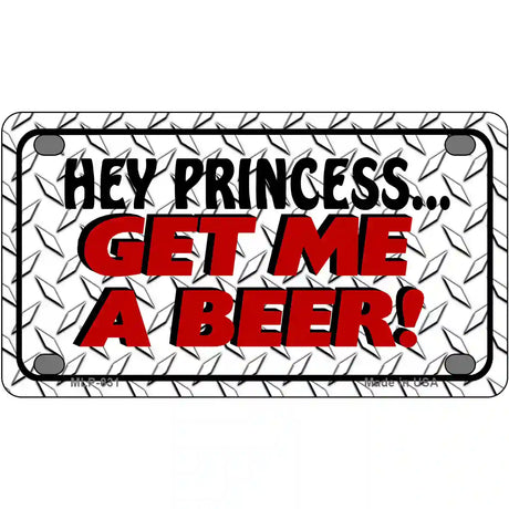 Get Me a Beer Novelty Metal License Plate 4" x 2.2" (MLP)