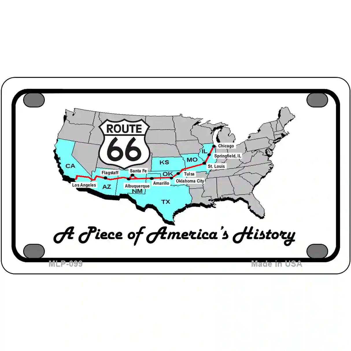 A Piece Of History Novelty Metal License Plate 4" x 2.2" (MLP)