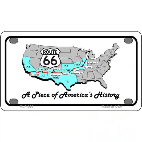 A Piece Of History Novelty Metal License Plate 4" x 2.2" (MLP)