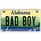 Bad Boy Alabama Metal Novelty License Plate 4" x 2.2" (MLP)